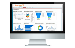 Screen shot of Analytics solutions from sirenum