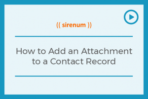 How to Add an Attachment to a Contact Record