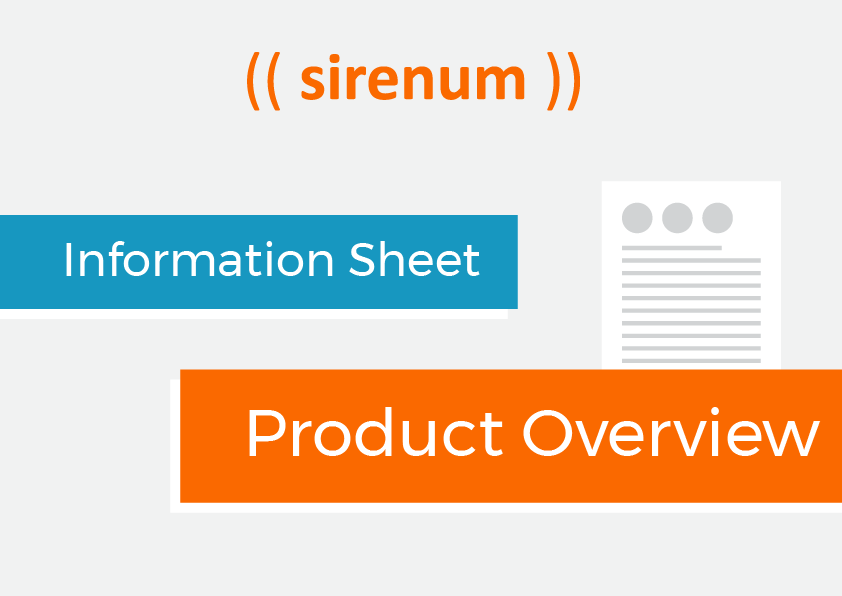 Sirenum Informatieblad-Productoverzicht